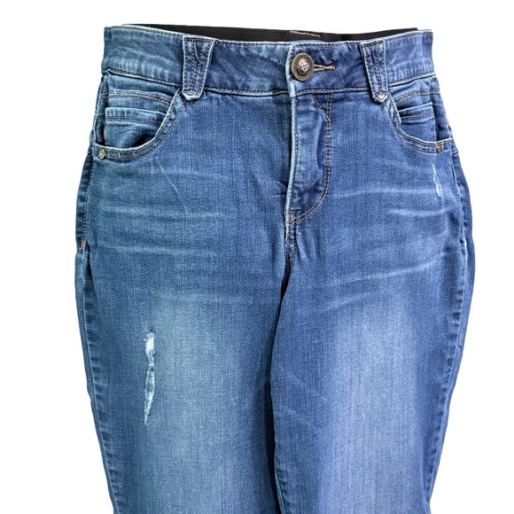 🌸 EUC Democracy “Ab”solution Jeans — Straight Leg — Medium Wash — Sz 10 - Picture 4 of 9